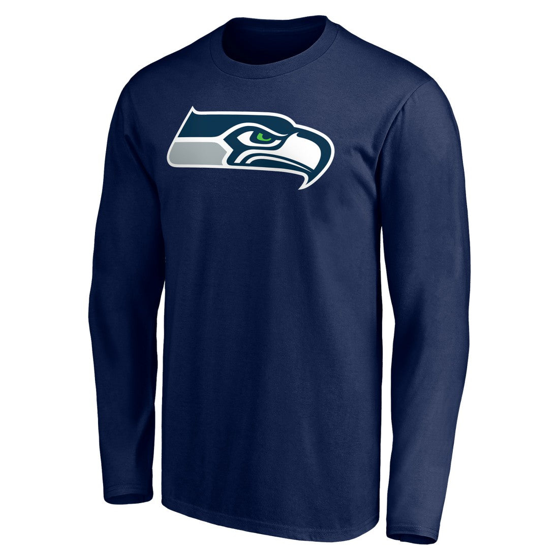 Seattle Seahawks Team Authentic Personalized Name & Number Long Sleeve T-Shirt - College Navy T-shirts