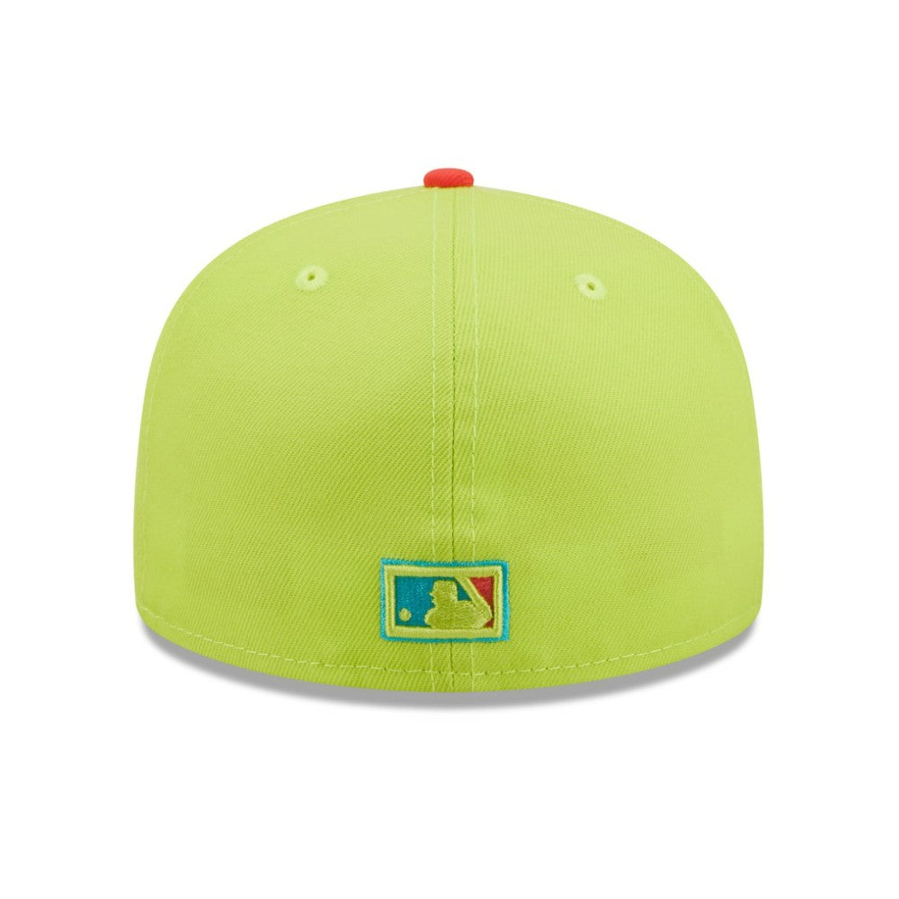 Washington Nationals New Era 2008 Inaugural Season Cyber Highlighter 59FIFTY Fitted Hat - Green/Red Hats