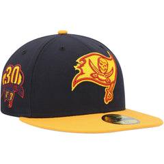 Tampa Bay Buccaneers New Era 30 Seasons 59FIFTY Fitted Hat - Navy/Gold Hats