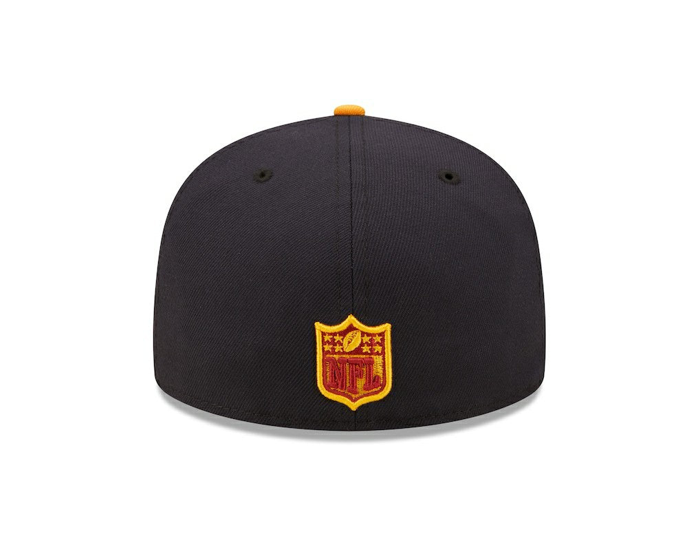 Cleveland Browns New Era 60th Anniversary 59FIFTY Fitted Hat - Navy/Gold Hats