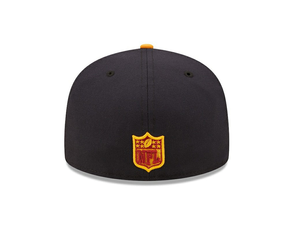 Cleveland Browns New Era 60th Anniversary 59FIFTY Fitted Hat - Navy/Gold Hats