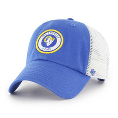Los Angeles Rams '47 Highline Clean Up Trucker Snapback Hat - Royal/White Hats