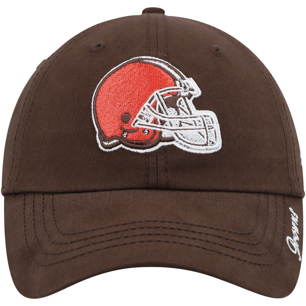 Cleveland Browns '47 Women's Miata Clean Up Primary Logo Adjustable Hat - Brown Hats