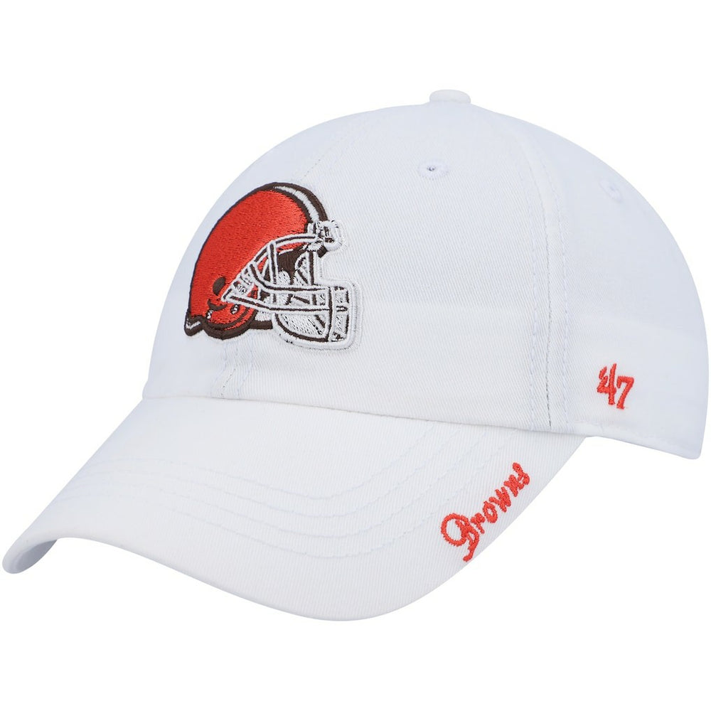 Cleveland Browns '47 Women's Miata Logo Clean Up Adjustable Hat - White Hats