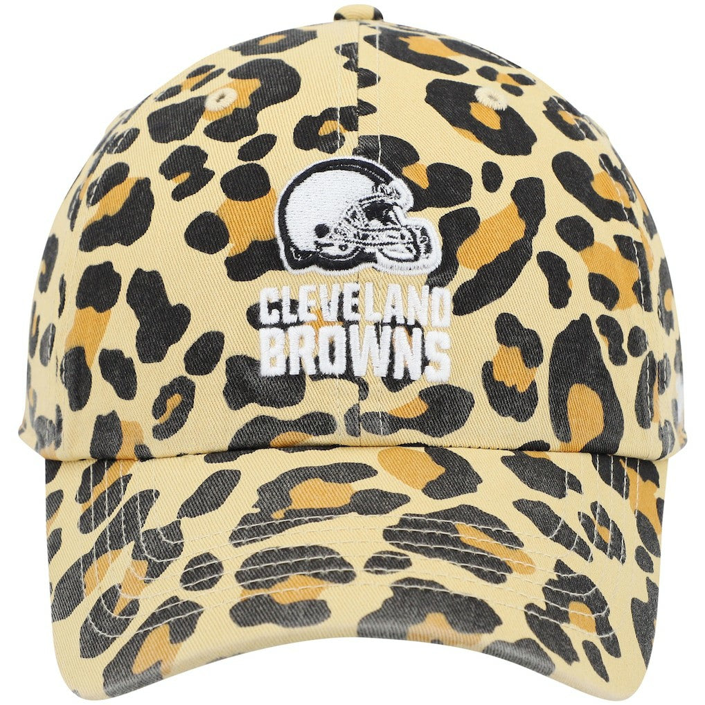 Cleveland Browns '47 Women's Bagheera Clean Up Allover Adjustable Hat - Tan Hats