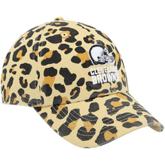 Cleveland Browns '47 Women's Bagheera Clean Up Allover Adjustable Hat - Tan Hats