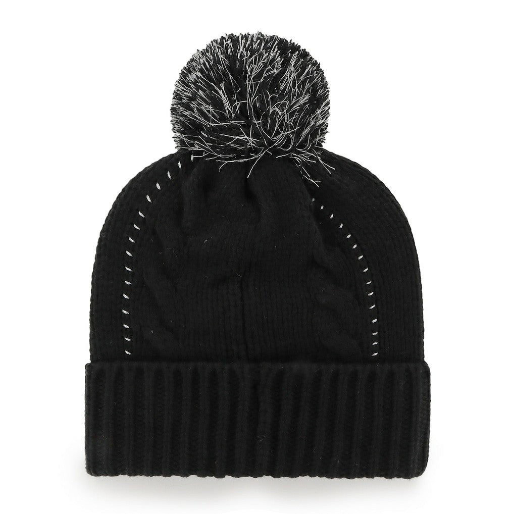 New Orleans Saints '47 Women's Bauble Cuffed Knit Hat with Pom - Black Hats