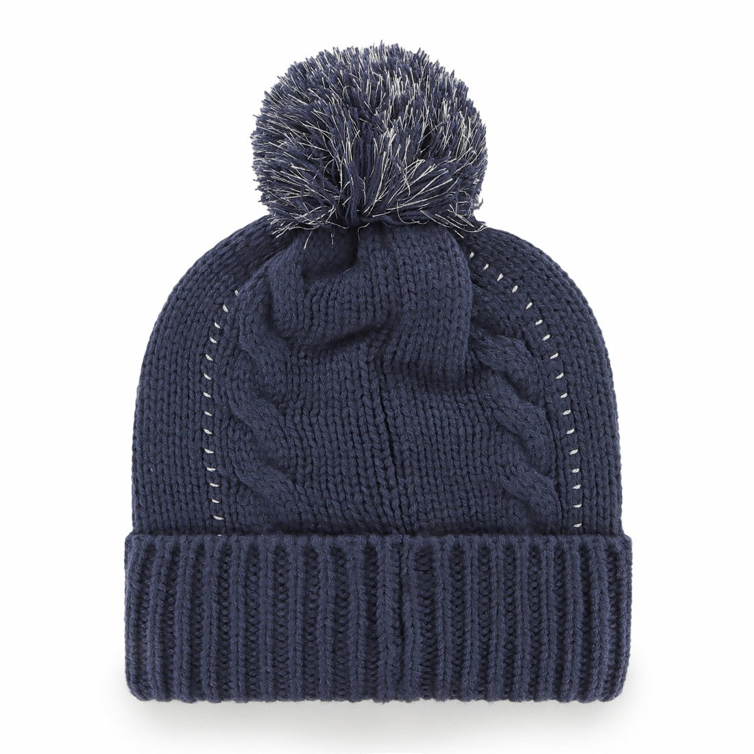 Tennessee Titans '47 Women's Bauble Cuffed Knit Hat with Pom - Navy Hats
