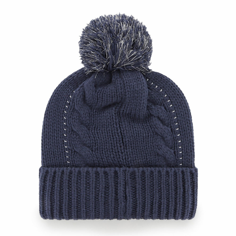 Tennessee Titans '47 Women's Bauble Cuffed Knit Hat with Pom - Navy Hats