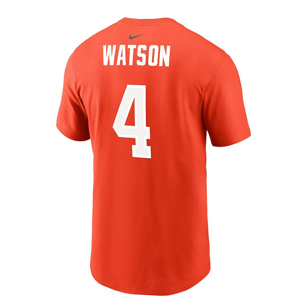 Deshaun Watson Cleveland Browns Player Name & Number T-Shirt - Orange T-shirts
