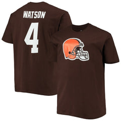 Deshaun Watson Cleveland Browns Big & Tall Player Name & Number T-Shirt - Brown T-shirts
