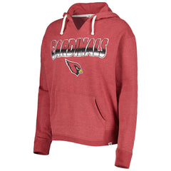 Arizona Cardinals '47 Women's Color Rise Kennedy Notch Neck Pullover Hoodie - Cardinal Hoodies