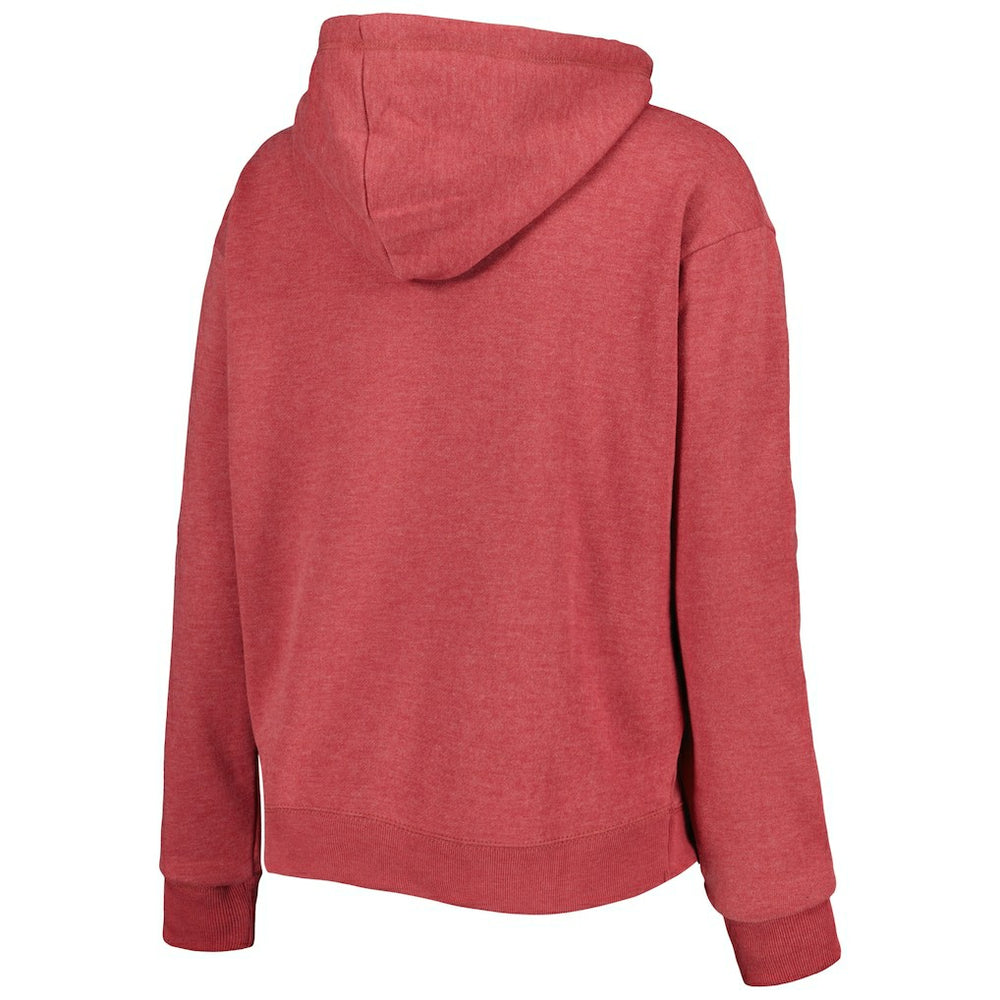 Arizona Cardinals '47 Women's Color Rise Kennedy Notch Neck Pullover Hoodie - Cardinal Hoodies