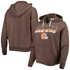 Cleveland Browns '47 Women's Color Rise Kennedy Pullover Hoodie - Brown Hoodies