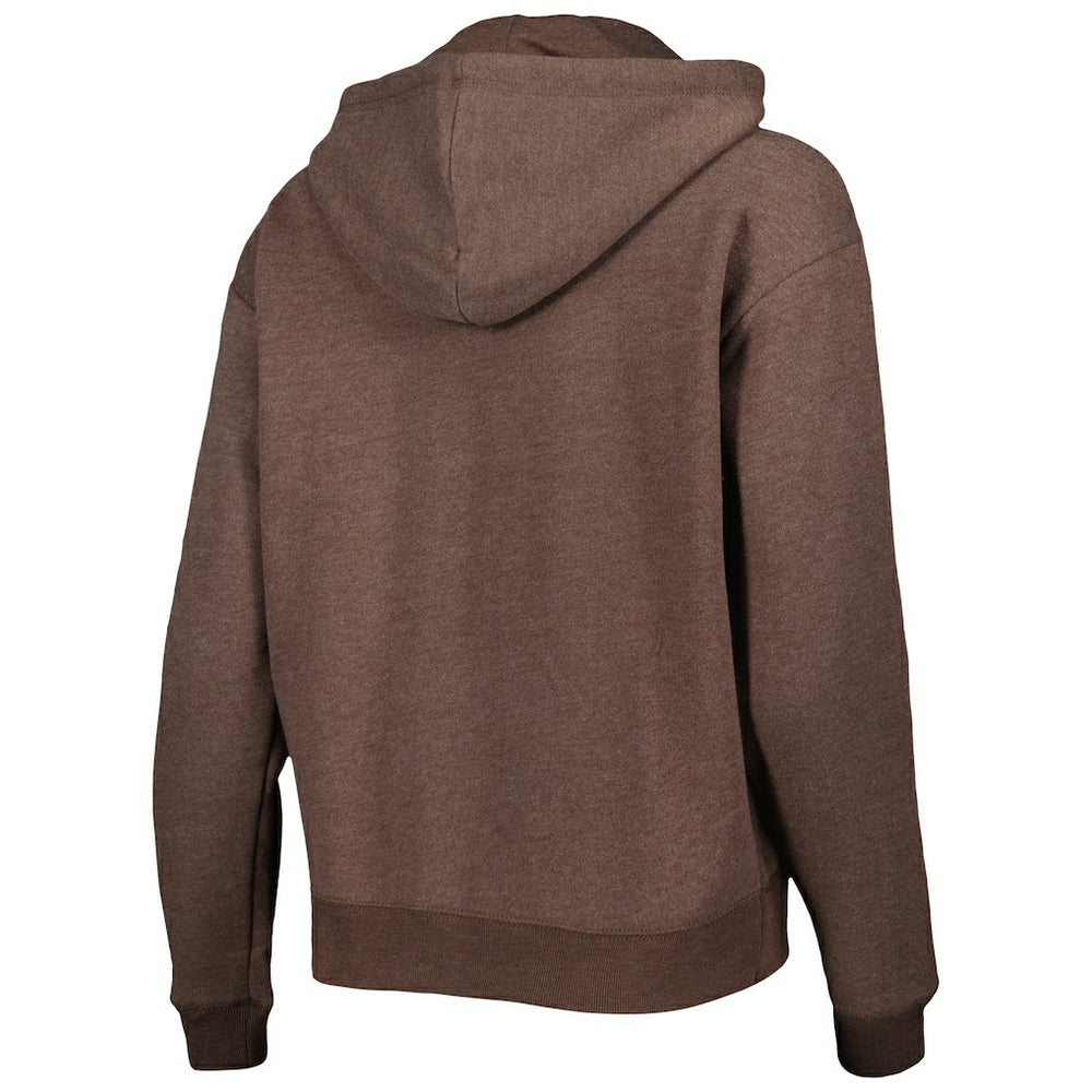 Cleveland Browns '47 Women's Color Rise Kennedy Pullover Hoodie - Brown Hoodies
