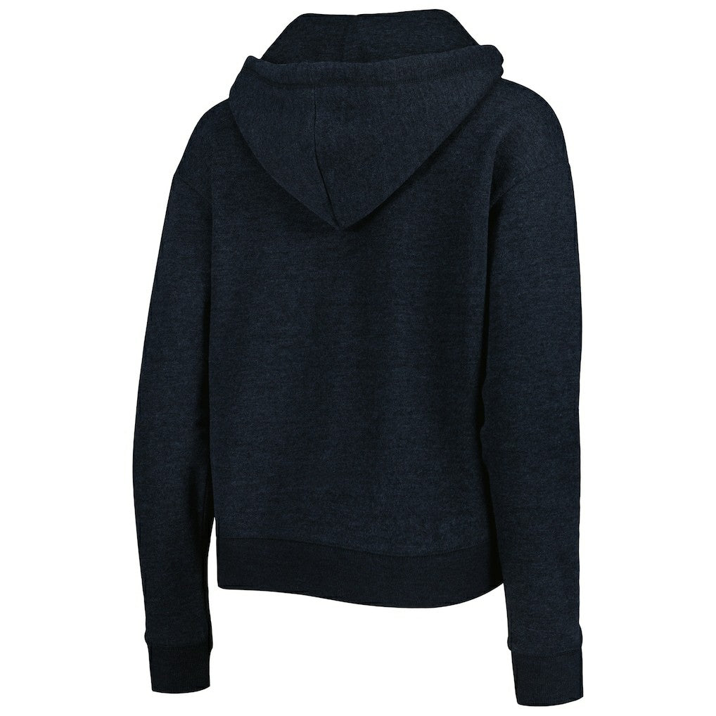 New Orleans Saints '47 Women's Color Rise Kennedy Notch Neck Pullover Hoodie - Black Hoodies