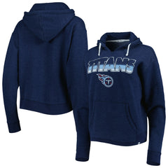 Tennessee Titans '47 Women's Color Rise Kennedy Notch Neck Pullover Hoodie - Navy Hoodies