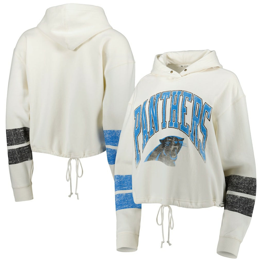 Carolina Panthers '47 Women's Harper Pullover Hoodie - Oatmeal Hoodies