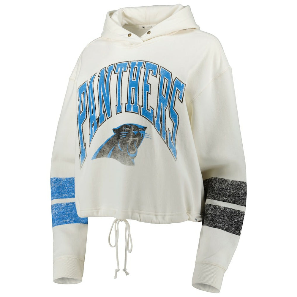 Carolina Panthers '47 Women's Harper Pullover Hoodie - Oatmeal Hoodies