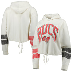 Tampa Bay Buccaneers '47 Women's Harper Pullover Hoodie - Oatmeal Hoodies