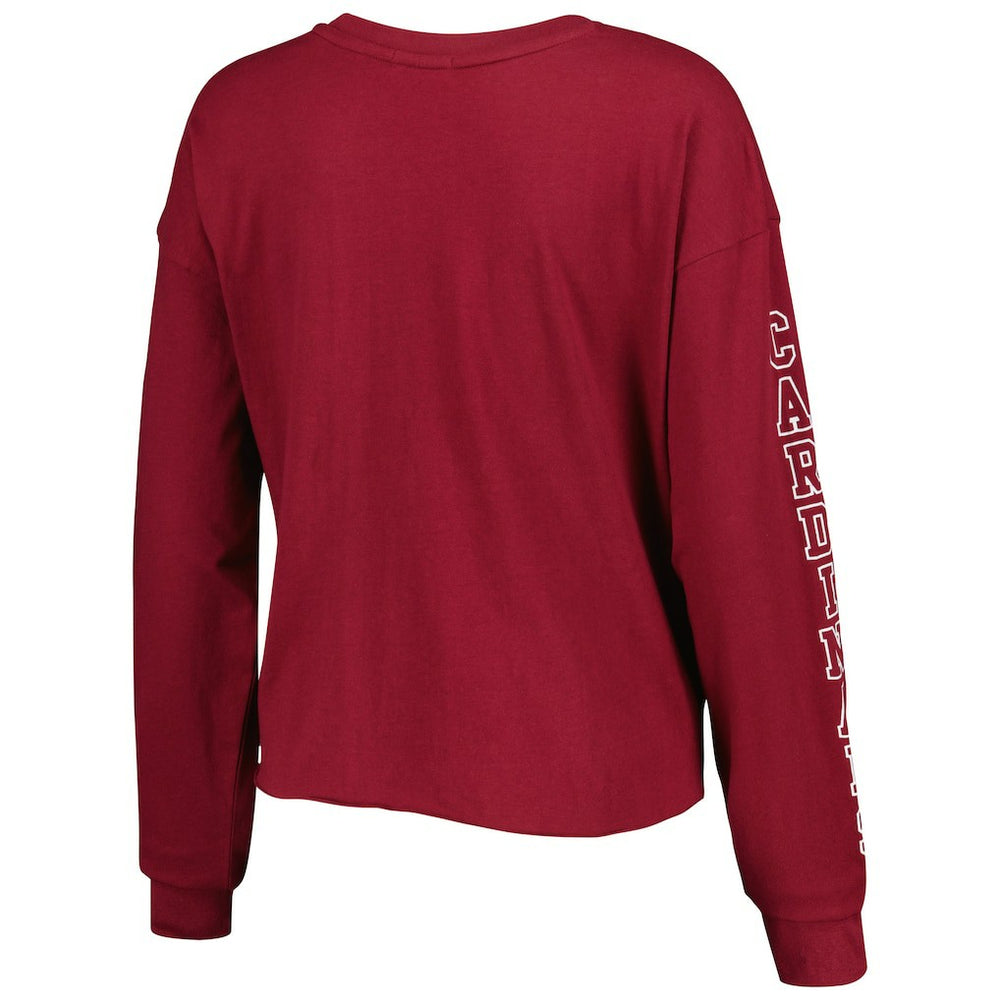 Arizona Cardinals '47 Women's Skyler Parkway Cropped Long Sleeve T-Shirt - Cardinal T-shirts
