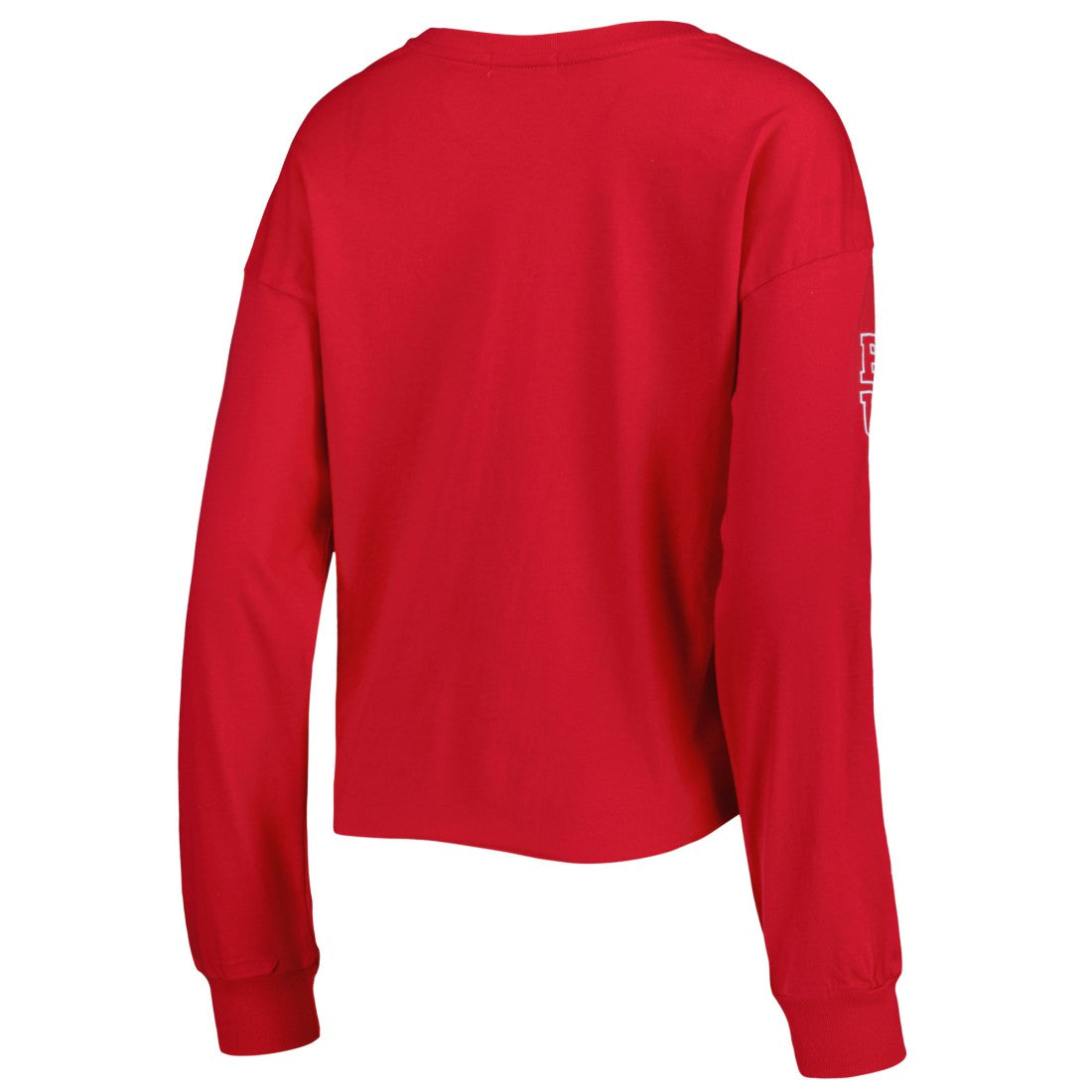 Tampa Bay Buccaneers '47 Women's Skyler Parkway Cropped Long Sleeve T-Shirt - Red T-shirts