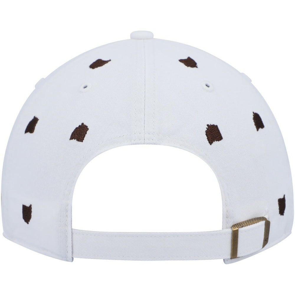 Cleveland Browns '47 Women's Confetti Clean Up Logo Adjustable Hat - White Hats