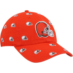Cleveland Browns '47 Women's Confetti Clean Up Logo Adjustable Hat - Orange Hats