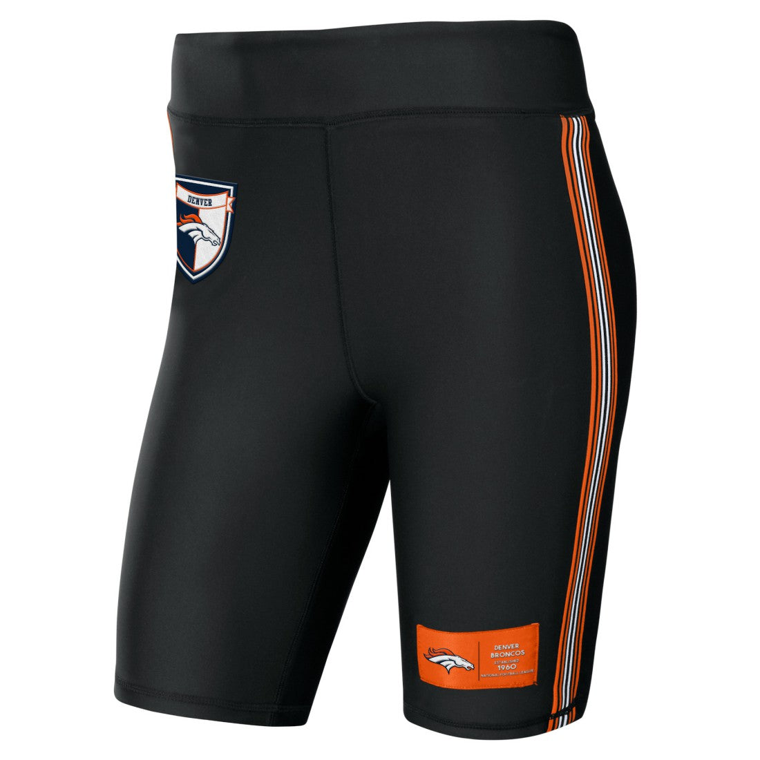 Denver Broncos WEAR by Erin Andrews Women's Biker Shorts - Black Shorts