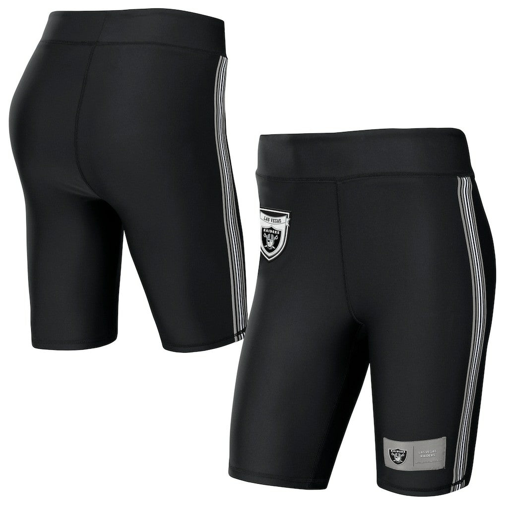 Las Vegas Raiders WEAR by Erin Andrews Women's Biker Shorts - Black Shorts