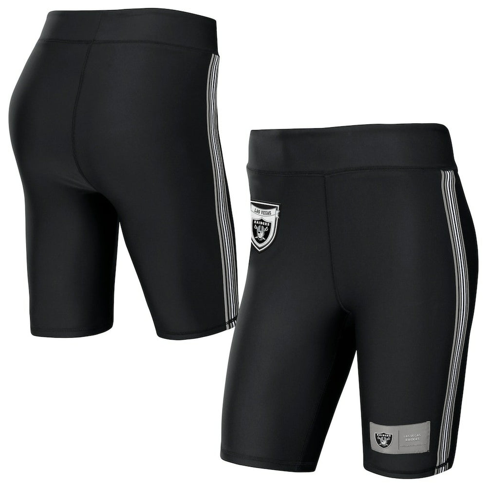 Las Vegas Raiders WEAR by Erin Andrews Women's Biker Shorts - Black Shorts