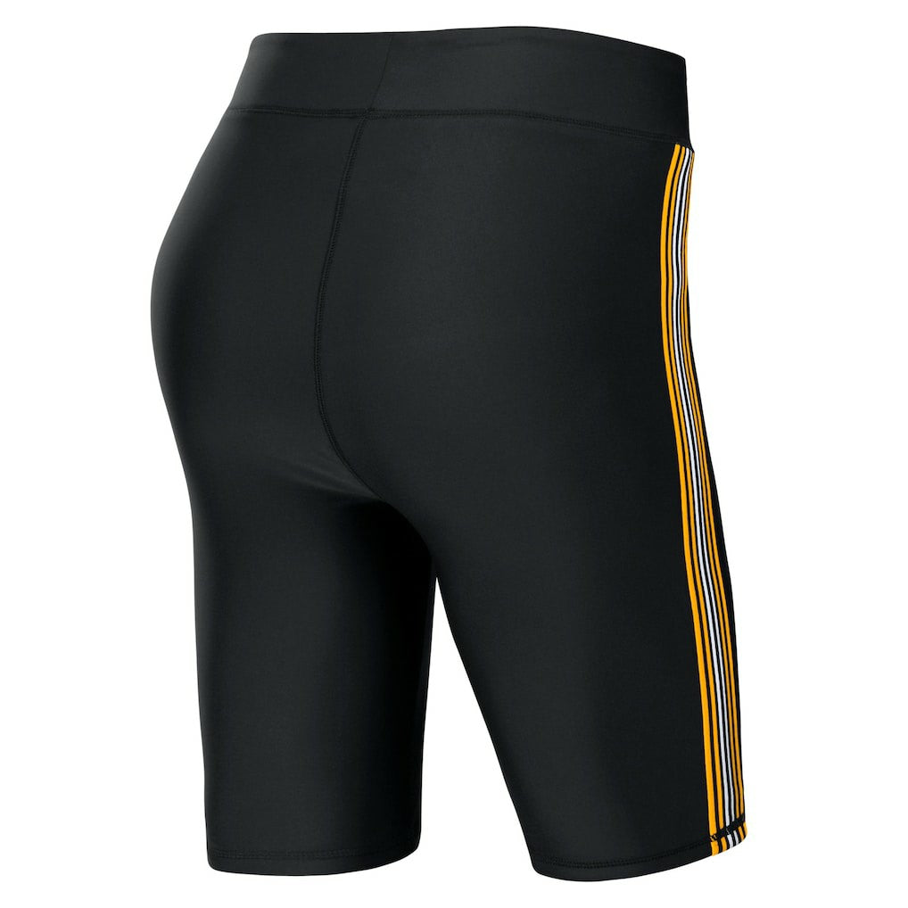 Pittsburgh Steelers WEAR by Erin Andrews Women's Biker Shorts - Black Shorts