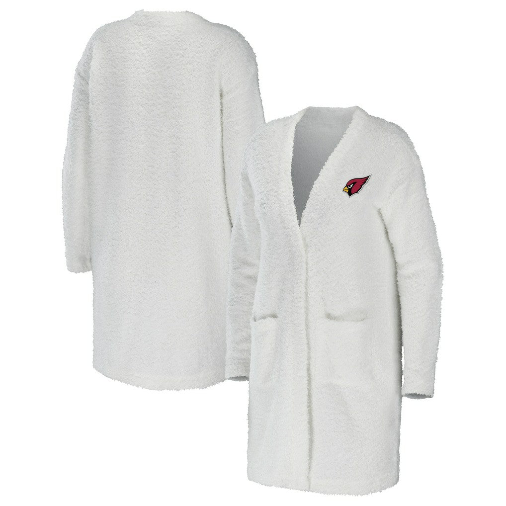 Arizona Cardinals WEAR by Erin Andrews Women's Cozy Lounge Cardigan Sweater - Cream