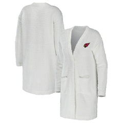 Arizona Cardinals WEAR by Erin Andrews Women's Cozy Lounge Cardigan Sweater - Cream