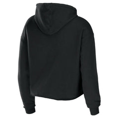 Tampa Bay Buccaneers WEAR by Erin Andrews Women's Cropped Sponge Fleece Pullover Hoodie - Black Hoodies