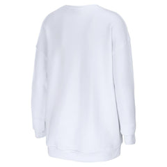 Washington Commanders WEAR by Erin Andrews Women's Oversized Pullover Sweatshirt - White Pullover