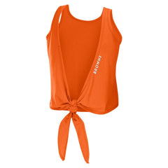 Cleveland Browns WEAR by Erin Andrews Women's Open Back Twist Tie Tank Top - Orange Tops