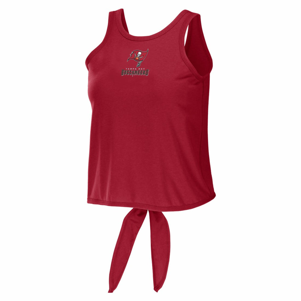 Tampa Bay Buccaneers WEAR by Erin Andrews Women's Open Back Twist Tie Tank Top - Red Tops