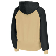 New Orleans Saints WEAR by Erin Andrews Women's Colorblock Lightweight Full-Zip Hoodie - Gold Hoodies
