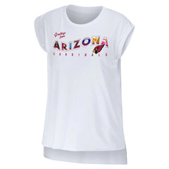 Arizona Cardinals WEAR by Erin Andrews Women's Greetings From Muscle T-Shirt - White T-shirts