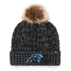 Carolina Panthers '47 Women's Meeko Cuffed Knit Hat with Pom - Black Hats