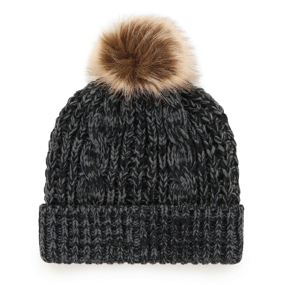 Carolina Panthers '47 Women's Meeko Cuffed Knit Hat with Pom - Black Hats