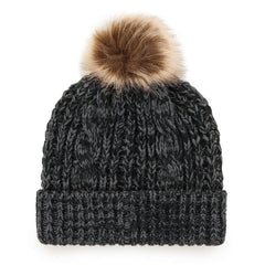 Carolina Panthers '47 Women's Meeko Cuffed Knit Hat with Pom - Black Hats