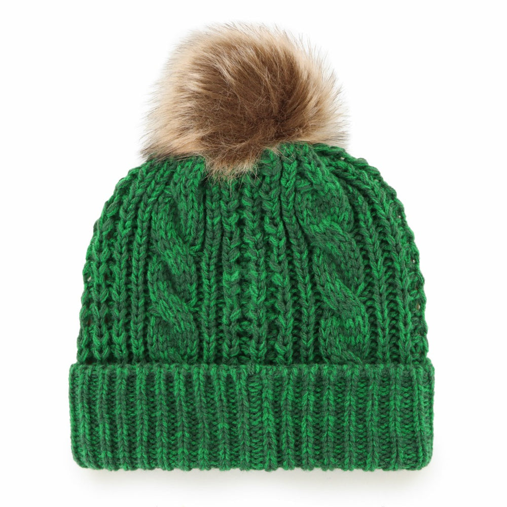 Green Bay Packers '47 Women's Meeko Cuffed Knit Hat with Pom - Green Hats