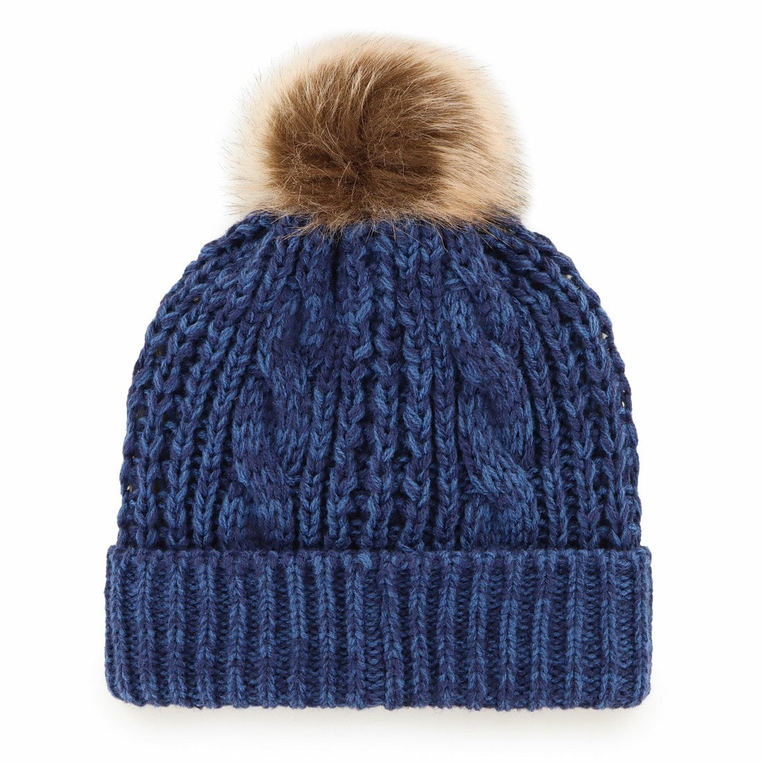 Tennessee Titans '47 Women's Meeko Cuffed Knit Hat with Pom - Navy Hats