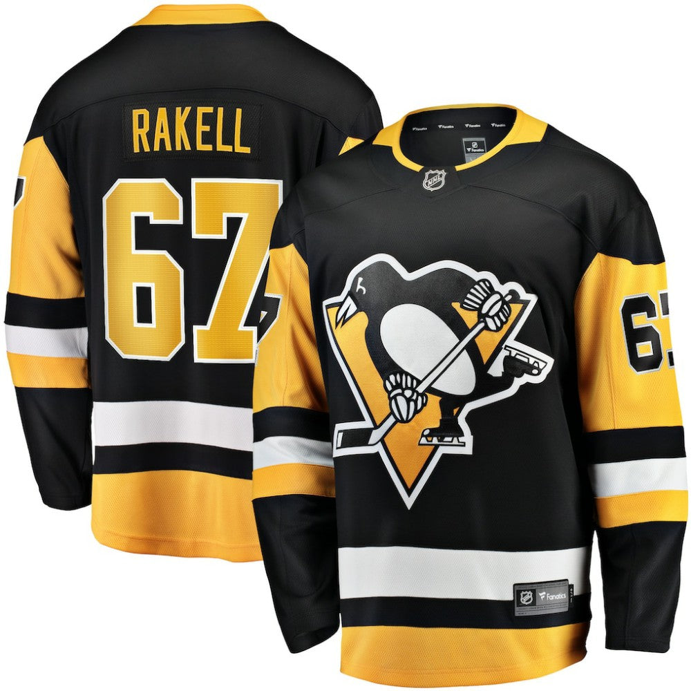 Rickard Rakell Pittsburgh Penguins Fanatics Home Breakaway Player Jersey - Black | US 4801155