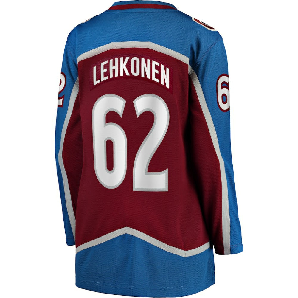 Artturi Lehkonen Colorado Avalanche Fanatics Women's Home Breakaway Player Jersey - Burgundy | US 4801720