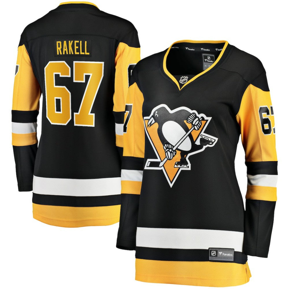 Rickard Rakell Pittsburgh Penguins Women's Fanatics Home Breakaway Player Jersey - Black | US 4801724