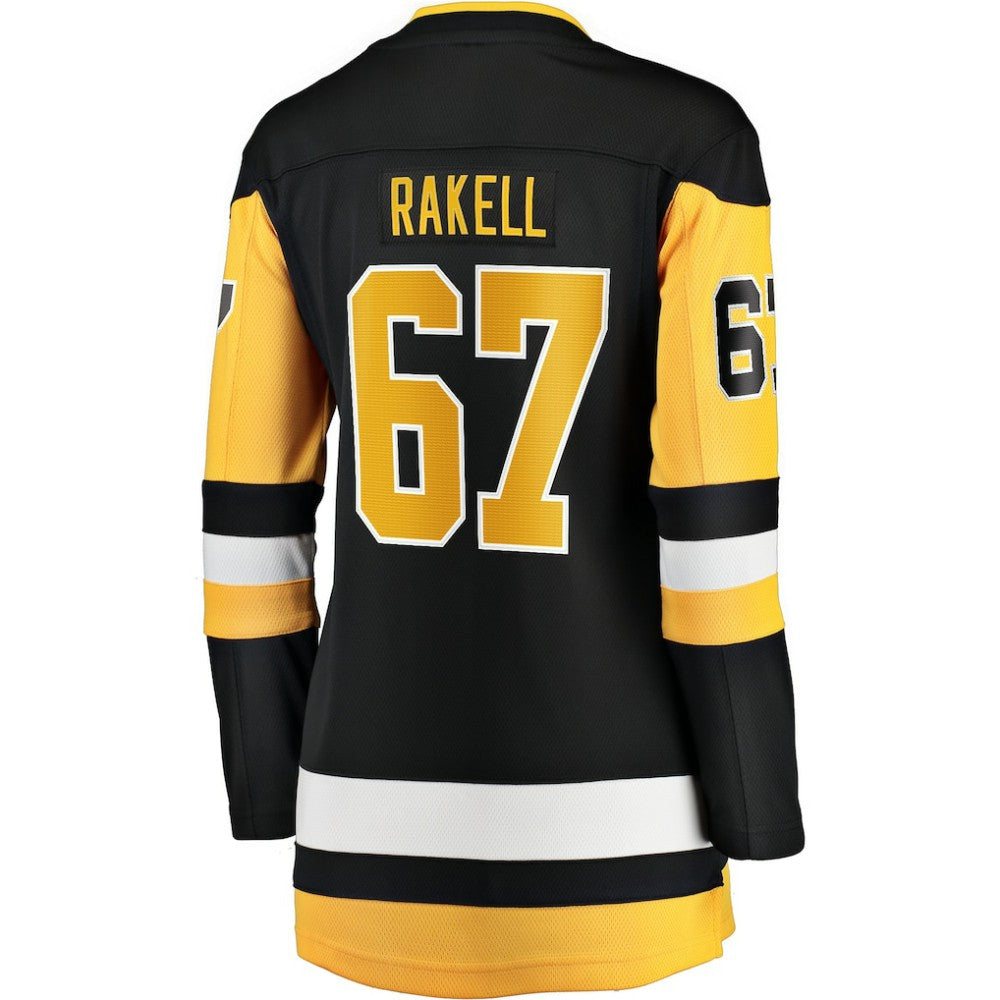 Rickard Rakell Pittsburgh Penguins Women's Fanatics Home Breakaway Player Jersey - Black | US 4801724