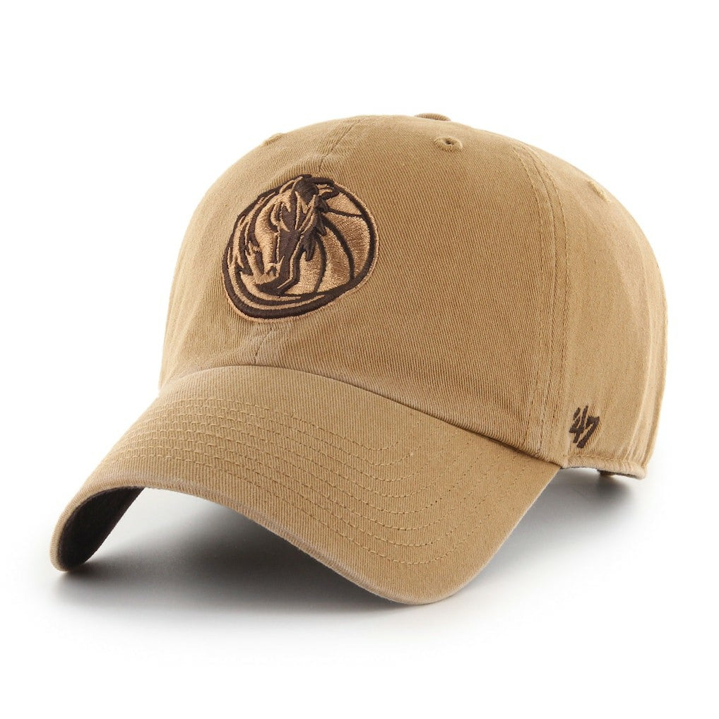 Dallas Mavericks '47 Ballpark Clean Up Adjustable Hat Tan - 47 brand